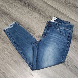 GUC For The Republic Raw Hem Cropped Jeans